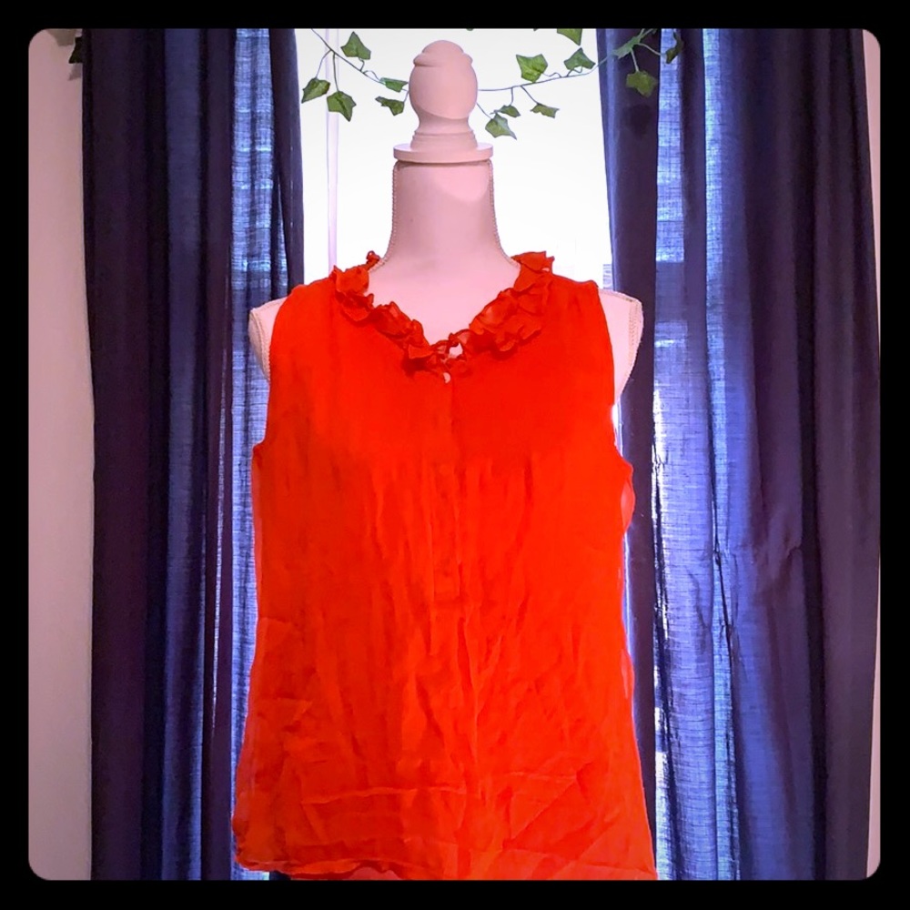 J crew sleeveless blouse